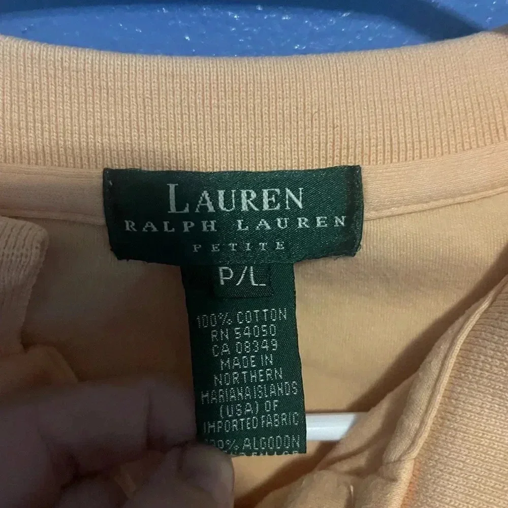 Lauren Ralph Lauren Womens Polo Top Petite large Sleeveless Pullover Cotton Knit - Picture 4 of 7